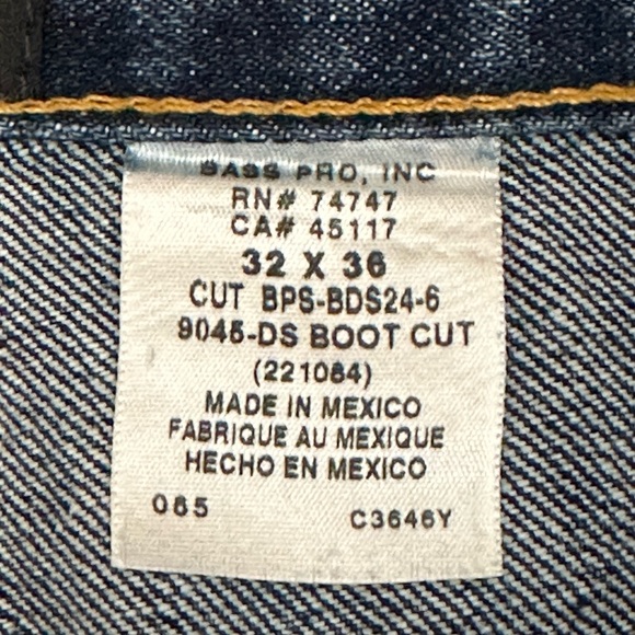 Men's REDHEAD Jeans 32 x 36 Pants Dark Navy Blue Boot Cut Cotton Denim NWT - Picture 11 of 11